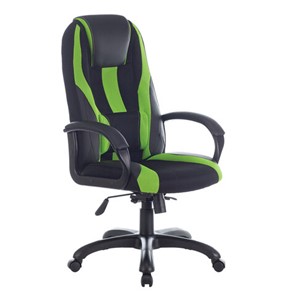 Компьютерное кресло Brabix Premium Rapid GM-102 (экокожа/ткань, черное/зеленое) 532419 в Махачкале