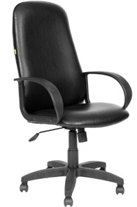 Кресло компьютерное CHAIRMAN 279, экокожа, цвет черный в Махачкале