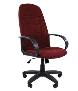 Кресло офисное CHAIRMAN 727 ткань ст., цвет бордо в Махачкале