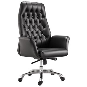 Кресло офисное BRABIX PREMIUM "Legacy EX-750", синхромеханизм, алюминий, экокожа, черное, 532492 в Махачкале