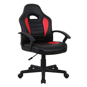 Кресло компьютерное BRABIX "Spark GM-201", экокожа, черное/красное, 532503 в Махачкале