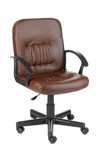 Офисное кресло Чат кожзам коричневый в Махачкале