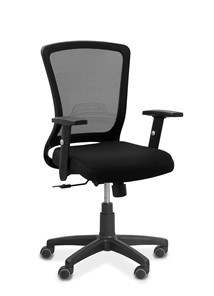Офисное кресло Фьюжн, сетка/ткань TW / черная/черная в Махачкале