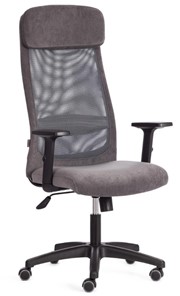 Кресло PROFIT PLT флок/ткань, серый, 29/W-12, арт.20537 в Махачкале