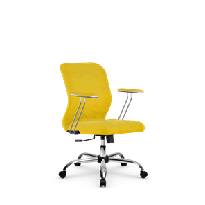 Кресло офисное SU-Mr-4/подл.078/осн.003 желтый в Махачкале