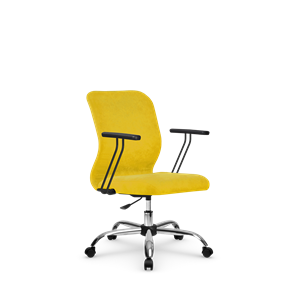 Кресло компьютерное SU-Mr-4/подл.109/осн.006 желтый в Махачкале