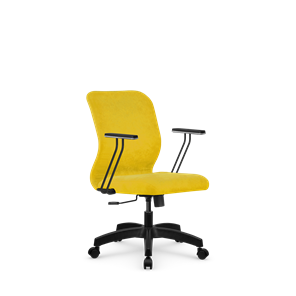 Кресло компьютерное SU-Mr-4/подл.110/осн.001 желтый в Махачкале