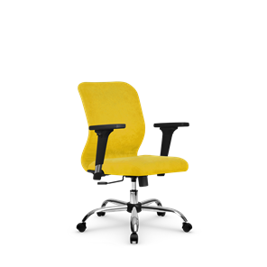 Офисное кресло SU-Mr-4/подл.200/осн.003 желтый в Махачкале