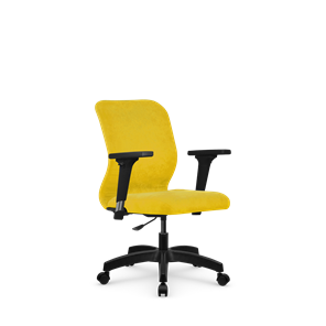 Кресло компьютерное SU-Mr-4/подл.200/осн.005 желтый в Махачкале