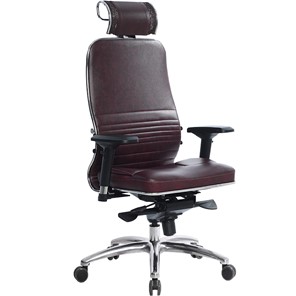 Офисное кресло Samurai KL-3.04, темно-бордовый в Махачкале