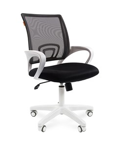 Кресло компьютерное CHAIRMAN 696 white, черный в Махачкале