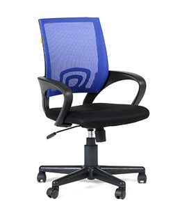 Компьютерное кресло CHAIRMAN 696 black Сетчатый акрил DW61 синий в Махачкале
