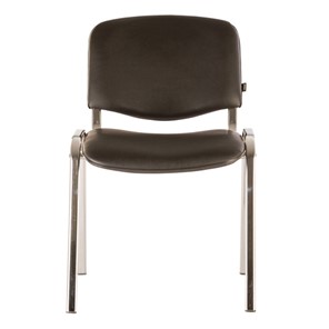Офисный стул Brabix Iso CF-001 (хромированный каркас, кожзам черный) 531424 в Махачкале