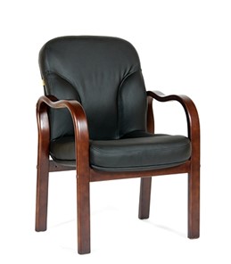 Офисное кресло CHAIRMAN 658 Натуральная кожа черный в Махачкале