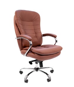 Компьютерное кресло CHAIRMAN 795 экокожа, цвет коричневый в Махачкале