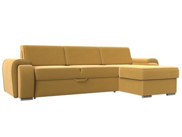 Угловой диван Лига-025, Желтый (Микровельвет) в Махачкале