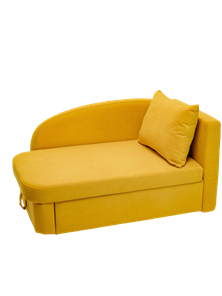 Диван-кровать правая Тедди желтый в Махачкале