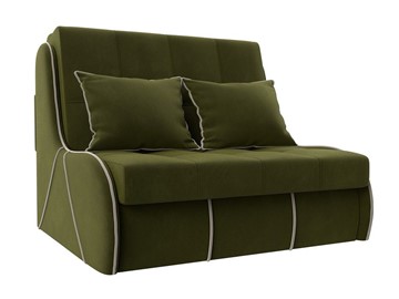 Прямой диван Риттэр 100, Зеленый/Бежевый (Микровельвет) в Махачкале