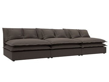 Прямой диван Лига-040 Лонг, Амур коричневый (Рогожка) в Махачкале
