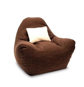 Бескаркасное кресло Эдем, рогожка орион, коричневый в Махачкале