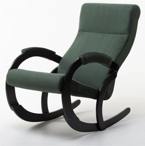 Кресло-качалка в гостиную Корсика, ткань Amigo Green 34-Т-AG в Махачкале