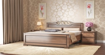 Полутороспальная кровать СВ-Стиль Жасмин 140*200 с основанием в Махачкале
