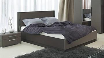 Кровать с механизмом 2-спальная Наоми 1600, цвет Фон серый, Джут СМ-208.01.02 в Махачкале