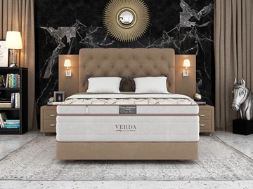 Спальная кровать Орматек Alliance/Podium M 160х200, Флок (Велсофт Какао) в Махачкале
