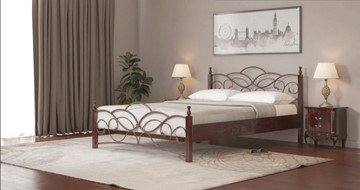 Кровать 1.5-спальная СВ-Стиль Марго 140*200 с основанием в Махачкале