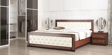 Кровать спальная СВ-Стиль Стиль 2, 160х200, кожзам, с основанием в Махачкале