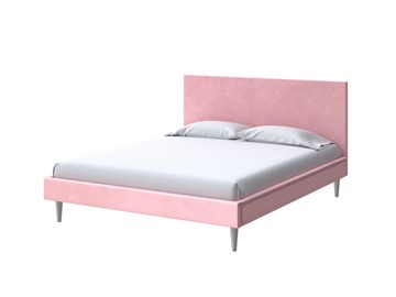 Кровать Claro 160х200, Велюр (Casa Жемчужно-розовый) в Махачкале