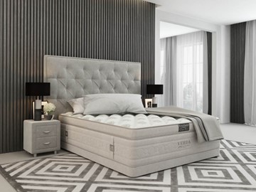 Кровать Classic Compact/Basement 180х200, Флок (Велсофт Серый) в Махачкале