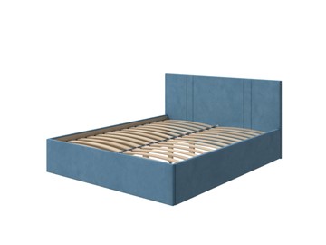 Двуспальная кровать Helix Plus 180х200, Велюр (Monopoly Прованский синий (792)) в Махачкале
