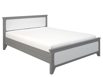 Кровать двуспальная Соня 1400, Серый/Белый в Махачкале