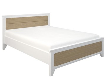 Кровать двуспальная Соня 1600, Белый/Дуб в Махачкале