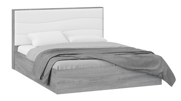 Кровать Миранда тип 1 (Дуб Гамильтон/Белый глянец) в Махачкале