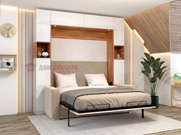Кровать-шкаф с диваном DetalMaster Аделина 1400х2000 в Махачкале