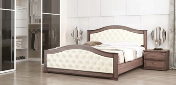 Кровать спальная СВ-Стиль Стиль 1, 160х190, кожзам, с основанием в Махачкале