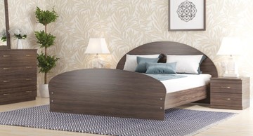Спальная кровать СВ-Стиль Валенсия, 160х200 с основанием, венге в Махачкале
