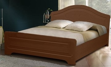 Полуторная кровать Ивушка-5 2000х1200 с высоким изножьем, цвет Итальянский орех в Махачкале