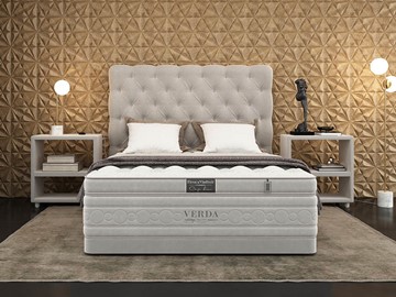 Кровать спальная Cloud Compact/Basement 180х200, Флок (Велсофт Серый) в Махачкале