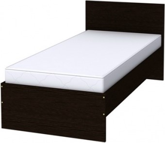 Кровать 1-спальная K09 с основанием, цвет Венге в Махачкале