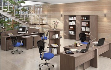 Офисный набор мебели IMAGO книжные шкафы, 4 рабочих места в Махачкале
