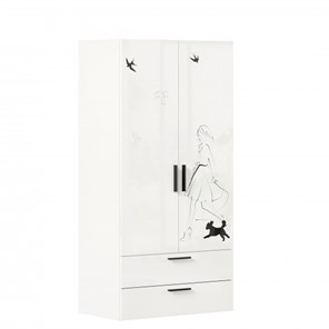 Шкаф комбинированный Джоли ЛД 535.040, Серый шелк в Махачкале