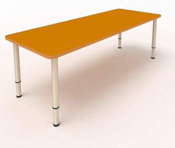 Детский стол 2-местный  (по одну сторону столешн.) СДО-2 (0-3) оранжевый в Махачкале