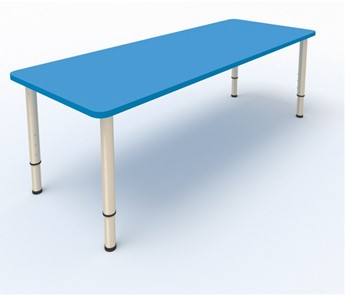 Детский стол 2-местный  (по одну сторону столешн.) СДО-2 (0-3) синий в Махачкале