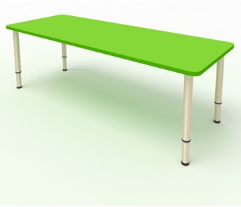 Стол для детей 2-местный  (по одну сторону столешн.) СДО-2 (0-3) зеленый в Махачкале
