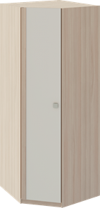 Распашной шкаф угловой Глэдис М21 (Шимо светлый/Белый текстурный) в Махачкале
