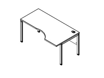 Эргономичный стол XMCET 149R, правый, 1400х900х750 в Махачкале