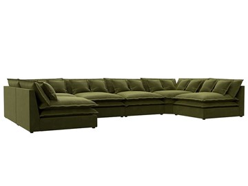 П-образный диван Лига-040, Зеленый (микровельвет) в Махачкале